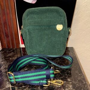 Rowing Blazers Green Corduroy Crossbody Bag